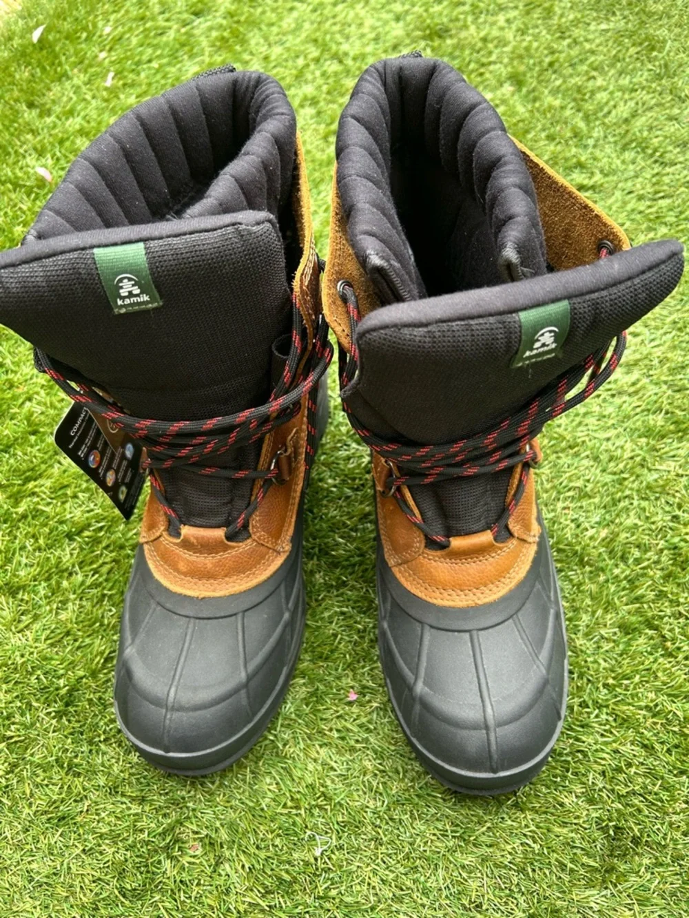 Kamik Brown and Black Men’s Rain & Snow Boots